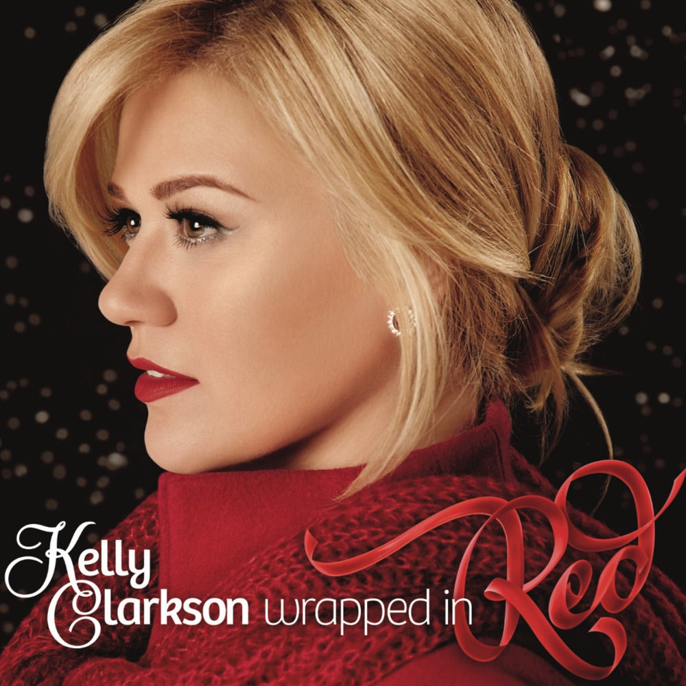 Kelly Clarkson Wrapped in Red CD cover art