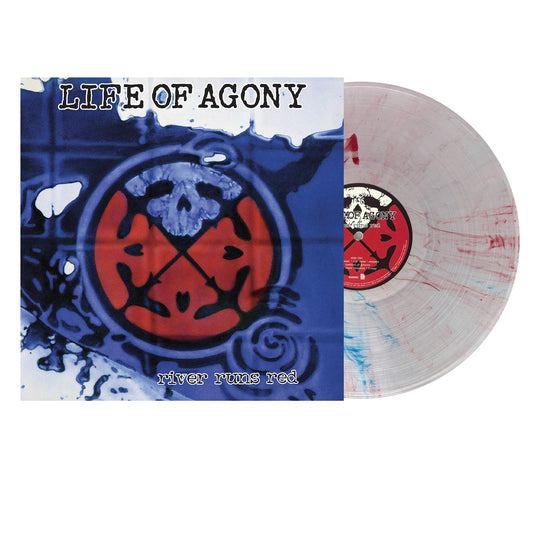 Life of Agony "River Runs Red (Clear with Red & Blue Swirl)" LP cover art