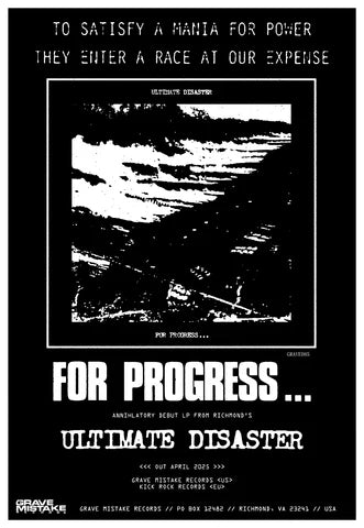 Ultimate Disaster "For Progress" LP