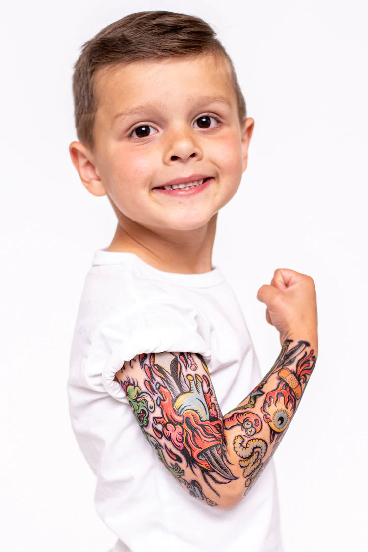 Zombie - Temporary Sleeve Tattoo