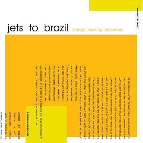 Jets to Brazil Orange Rhyming Dictionary album cover