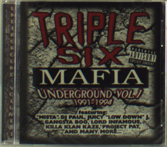 Three 6 Mafia “Underground Vol.1” CD cover art