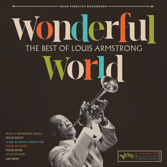 Louis Armstrong “Wonderful World: the Best of Louis Armstrong” CD cover art