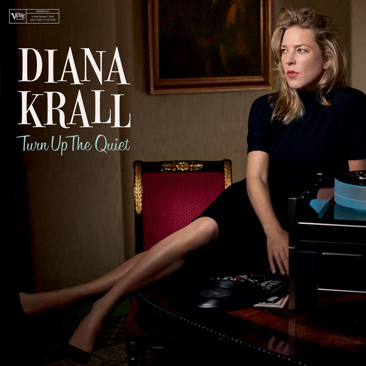 DIANA KRALL “Turn Up the Quiet” LP cover art