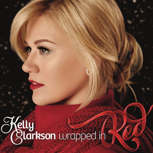 Kelly Clarkson Wrapped in Red CD cover art