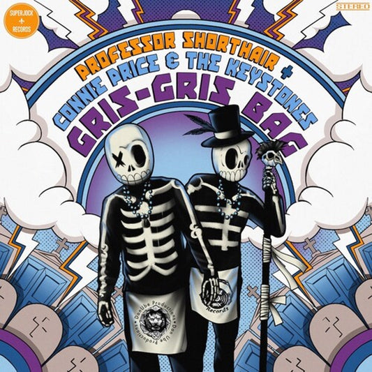 Professor Shorthair "Gris-Gris Bag" (Orange/Blue/Purple Splatter vinyl) LP cover art