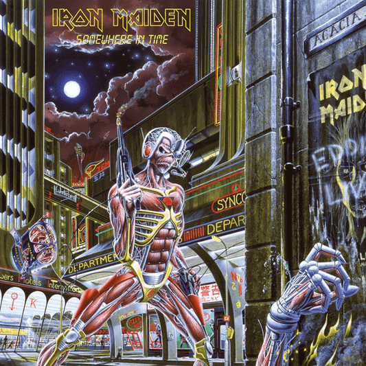 Iron Maiden Somewhere in Time album cover