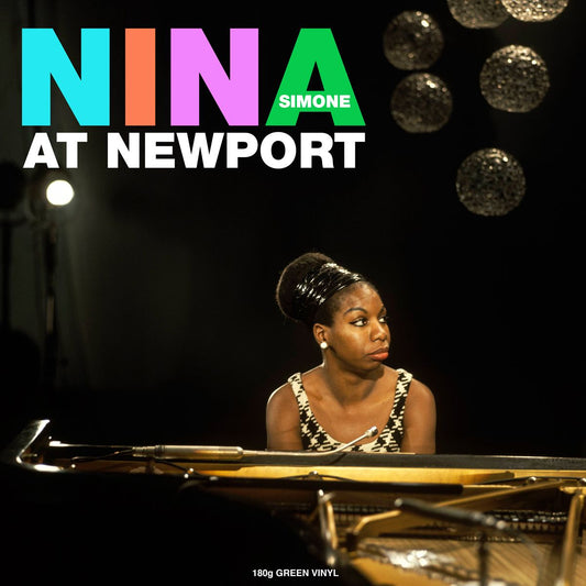 Nina Simone “At Newport” (180g Green Vinyl) LP cover art