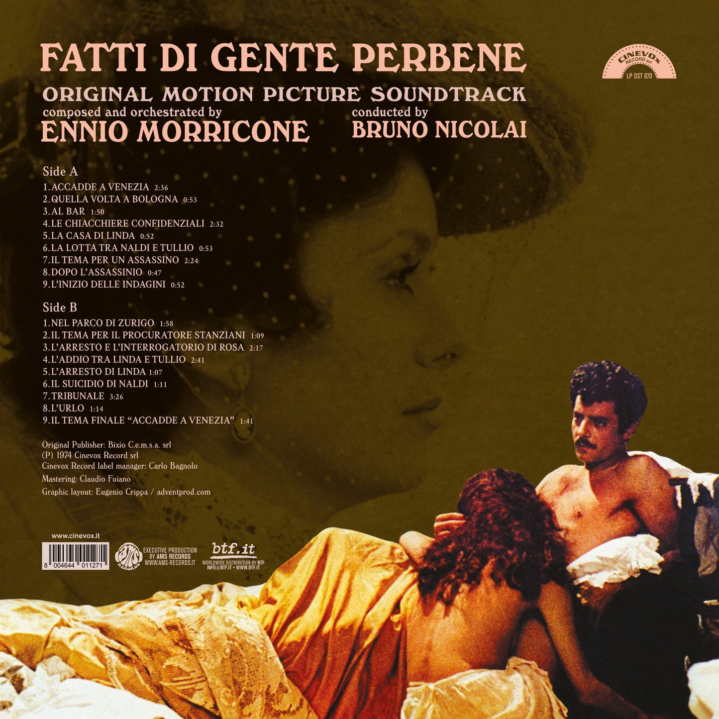 Ennio Morricone "Fatti di Gente Perbene OST" LP