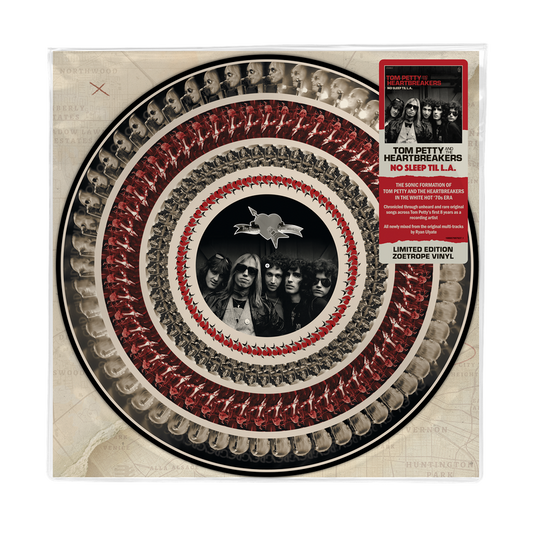 Tom Petty and the Heartbreakers "No Sleep Til L.A." (Zoetrope Vinyl) LP cover art