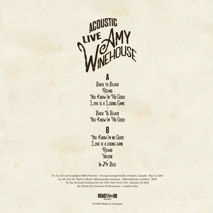 Amy Winehouse "Acoustic Live" LP