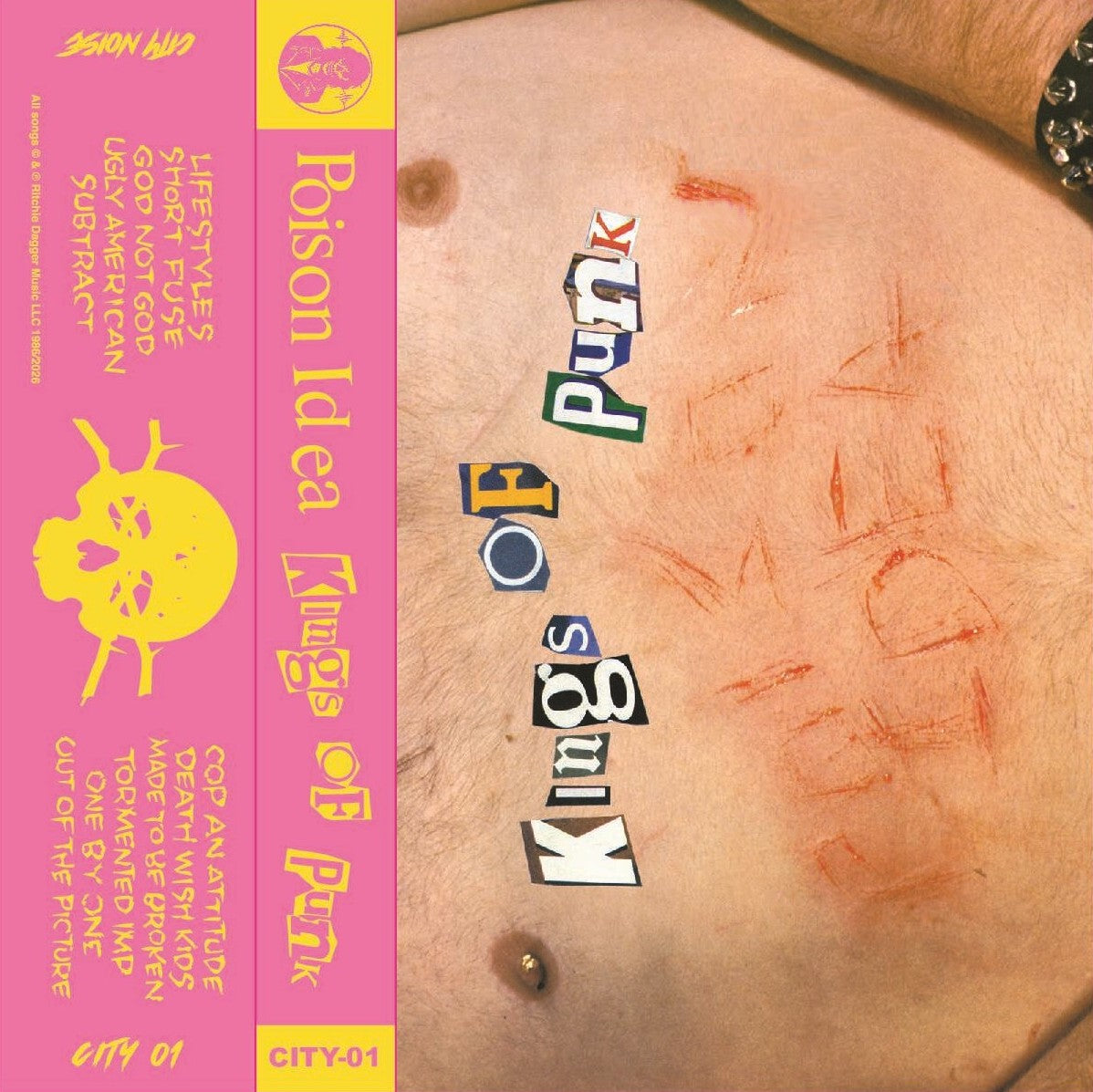 Poison Idea "Kings Of Punk" Cassette cassette artwork