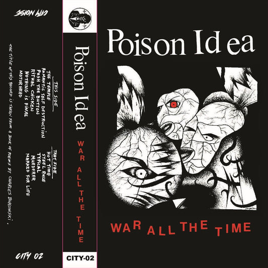 Poison Idea "War All The Time" Cassette cassette artwork