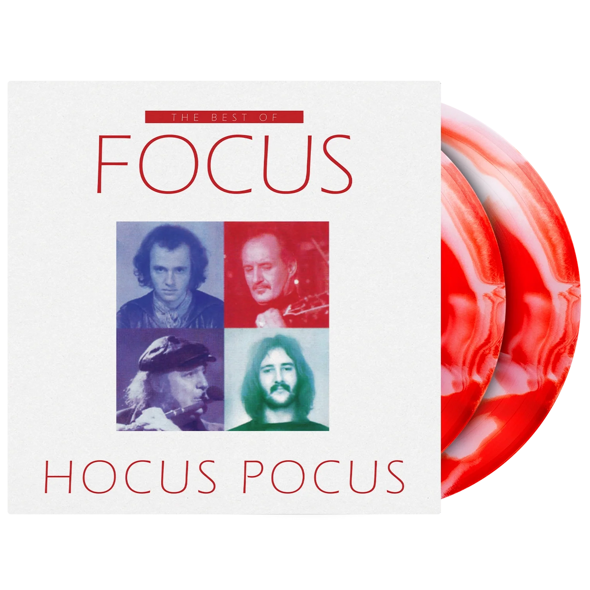 Focus "Best Of Focus Hocus Pocus" (Red & White Swirled Vinyl) 2xLP