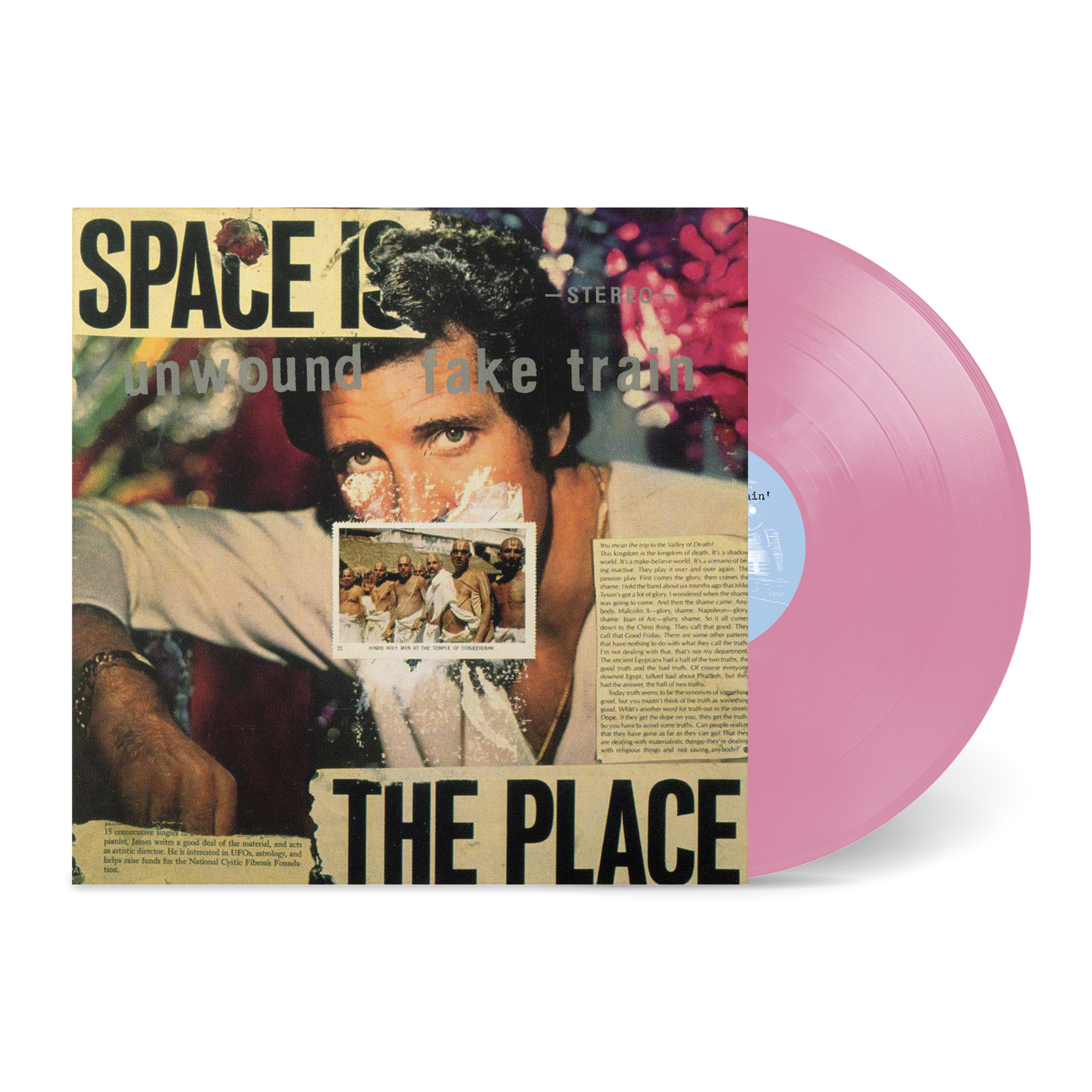 Unwound “Fake Train (Opaque Pink Vinyl)” LP cover art