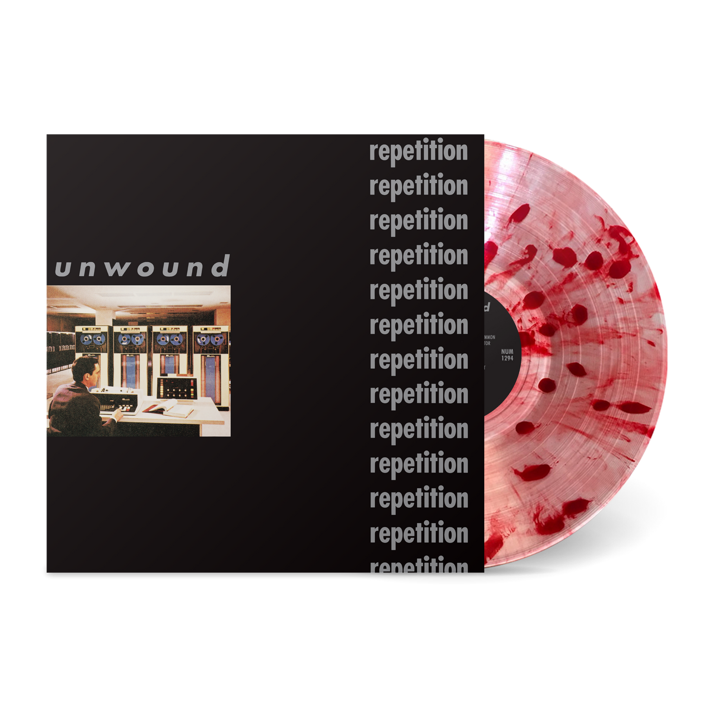 Unwound “Repetition (Blood Splatter Vinyl)” LP cover art