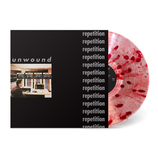 Unwound “Repetition (Blood Splatter Vinyl)” LP cover art