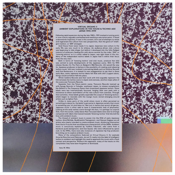 V/A "Virtual Dreams II: Ambient Explorations In The House & Techno Age, Japan 1993-1999" 2xLP