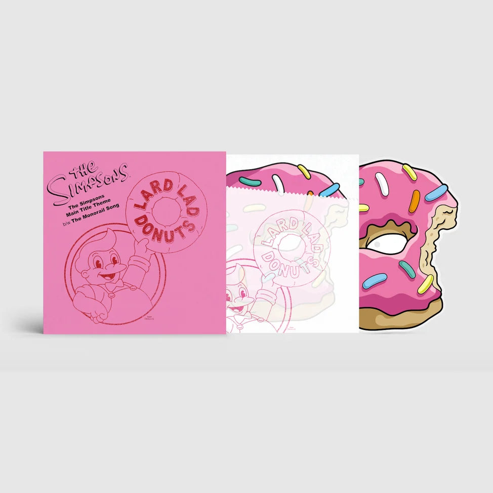 The Simpsons "Main Title Theme / The Monorail Song" DIE-CUT 10"