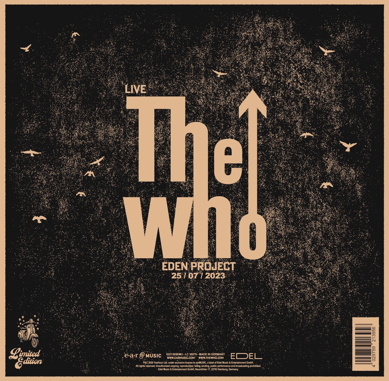 Who “Live at Eden Project 25/07/2023” 3xLP