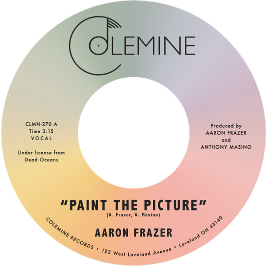 Aaron Frazer "Paint The Picture / Back Into The World" (Opaque Bubblegum Vinyl) 7" cover art