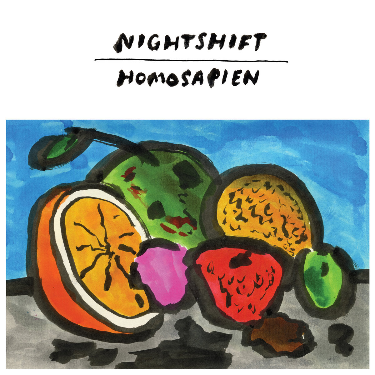 Nightshift "Homosapien" (Technicolor Fruit Basket Vinyl) LP album cover