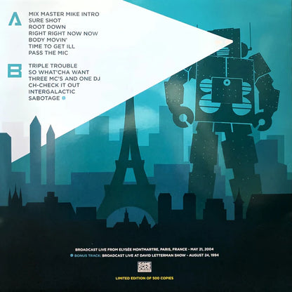 Beastie Boys "Broadcast Live At Elysée Montmartre" LP