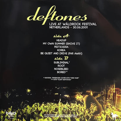 Deftones "Live At Waldrock Festival · Netherlands" LP