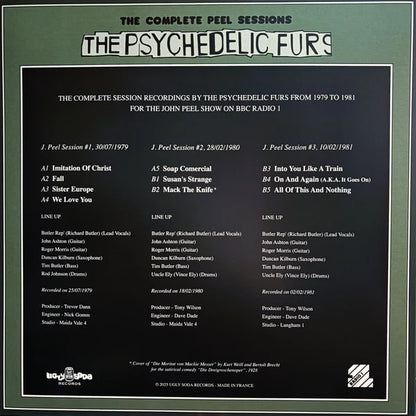 Psychedelic Furs "Complete Peel Sessions" LP