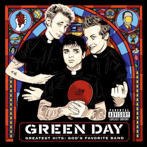 Green Day "Greatest Hits: God's Favorite" CD cover art