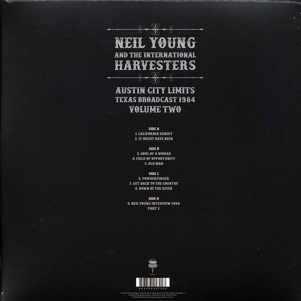 Neil Young & The International Harvesters "Austin City Limits Volume 2: Texas Broadcast 1984" 2xLP