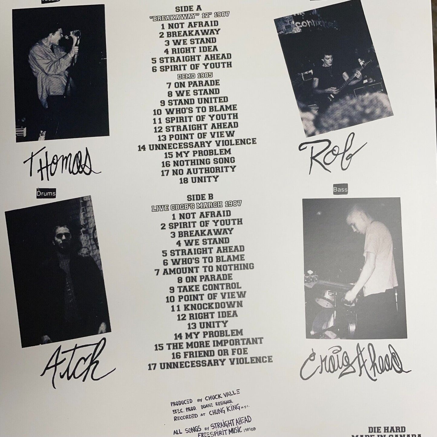 Straight Ahead "Breakaway, Plus" LP