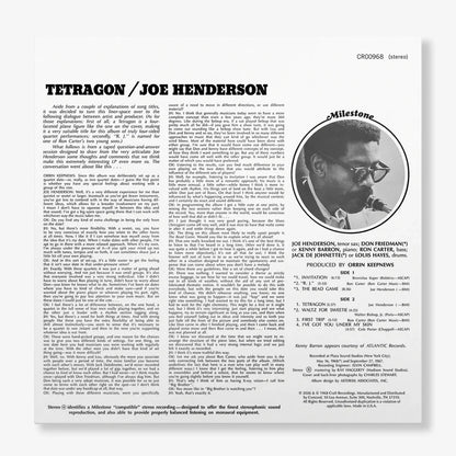 Joe Henderson "Tetragon" LP