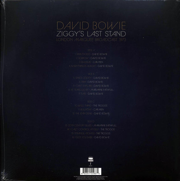 David Bowie "Ziggy's Last Stand: London Marquee Broadcast 1973" 2xLP