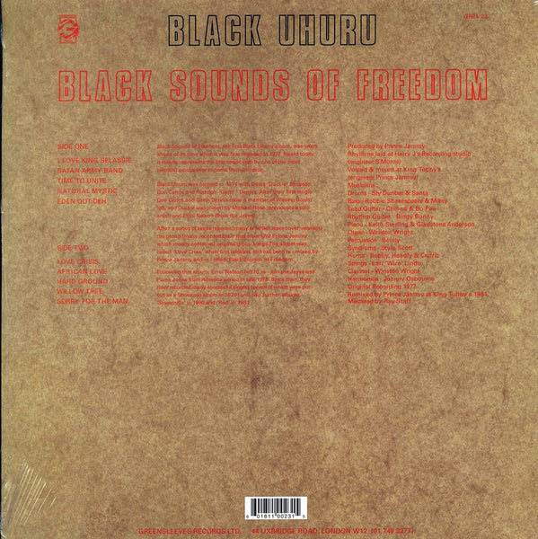 Black Uhuru "Black Sounds Of Freedom" LP