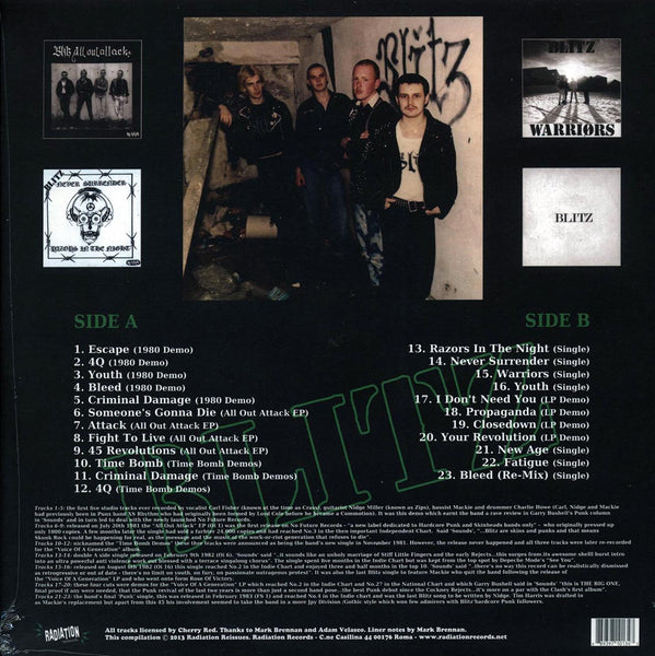 Blitz "Time Bomb: Early Singles And Demo Collection" LP