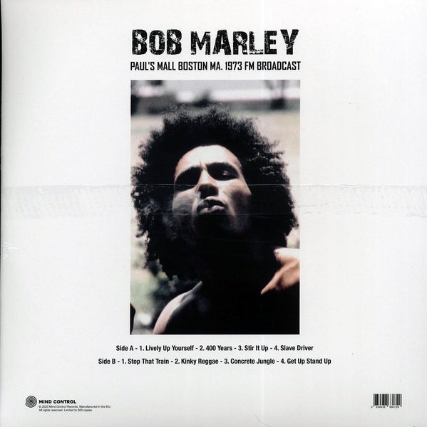 Bob Marley "Paul's Mall Boston MA, 1973 FM Broadcast" LP