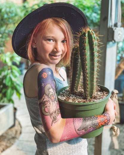 Desert Oasis - Temporary Sleeve Tattoo