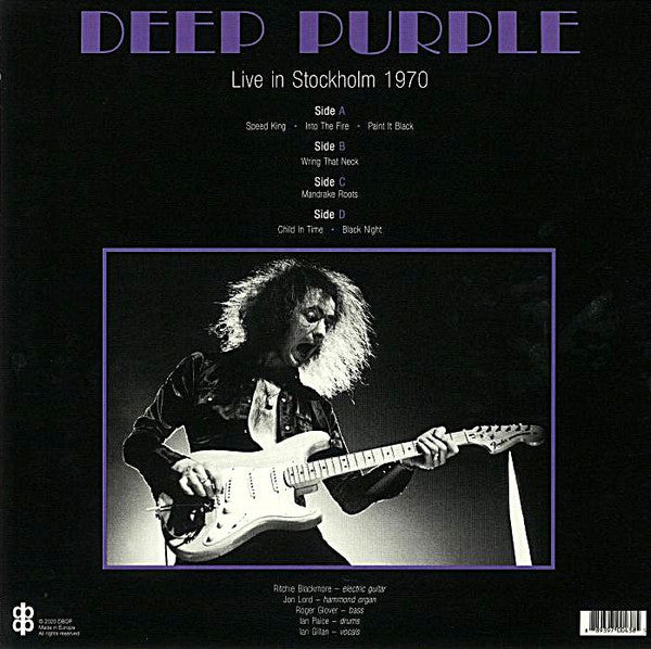 Deep Purple "Live in Stockholm, 1970" 2xLP