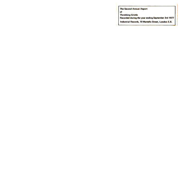 Throbbing Gristle "Second Annual Report" LP