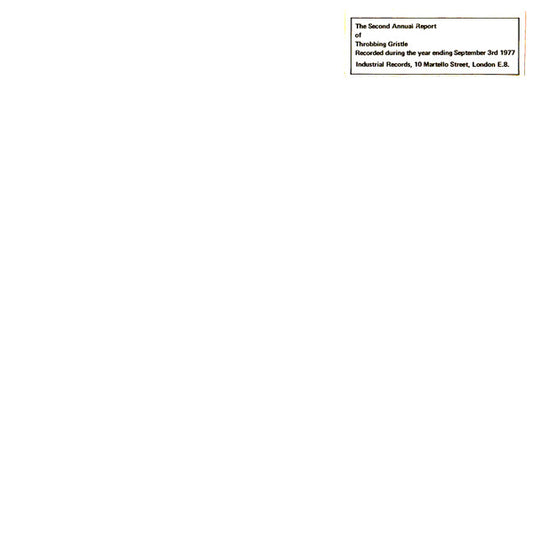 Throbbing Gristle "Second Annual Report" LP